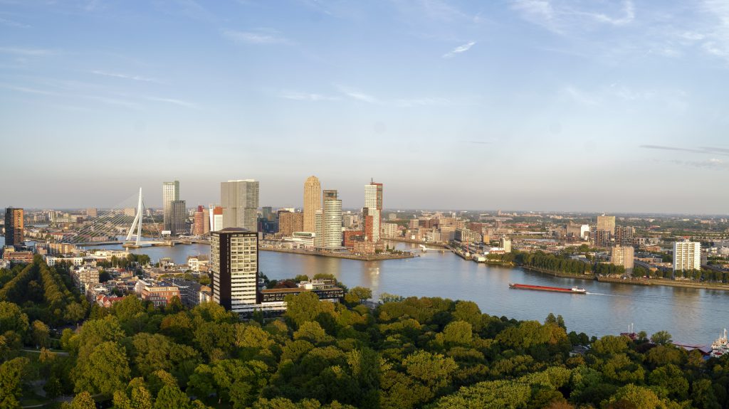 View from Euromast to the City