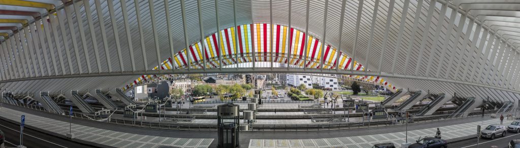 Liege Guillemins Panorama Direction Guillemins